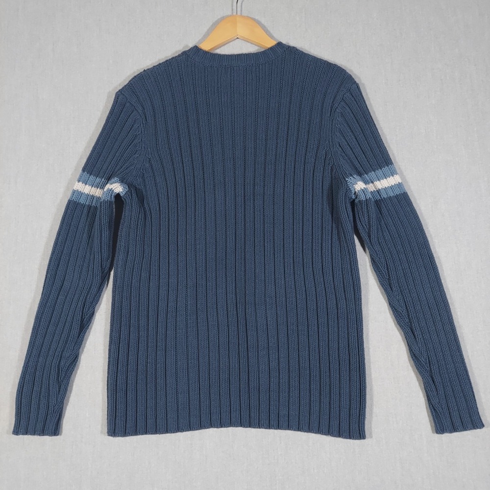 Old Navy Y2K Sweater Ribbed‎ Varsity Striped Mens XXL Preppy Grandpacore Casual - Picture 7 of 14